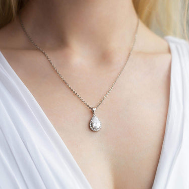 Silver Drop Necklace - Silver Necklace Women - Women’s Necklace Necklace Brother & Sisters